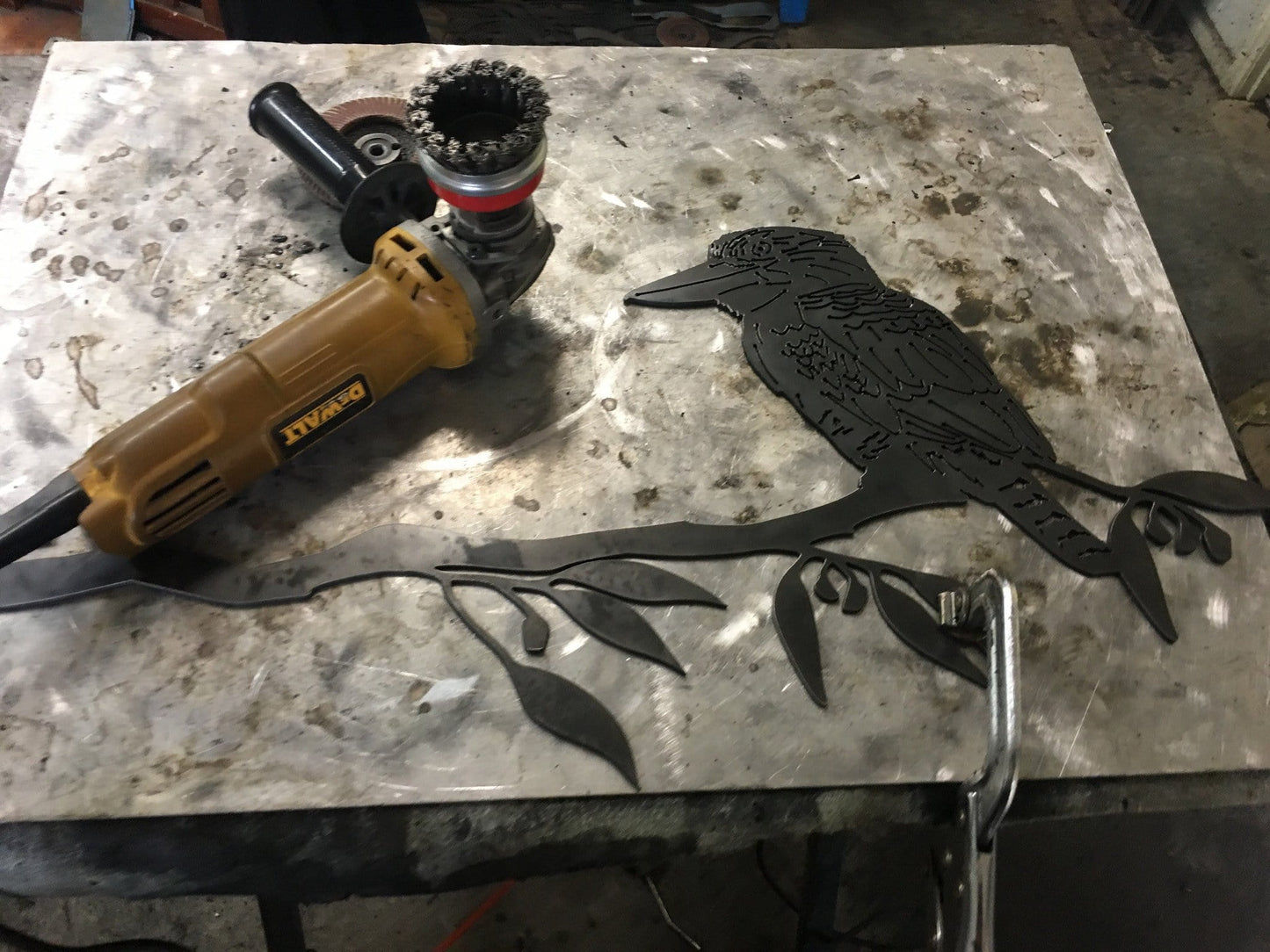 Metal Kookaburra made from weathering steel (Corten) - Australian Custom Metalwork Designs